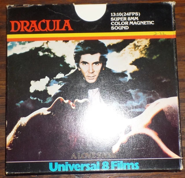 SUPER 8mm SOUND FILM DRACULA 1979 Frank Langella for collector projector screen