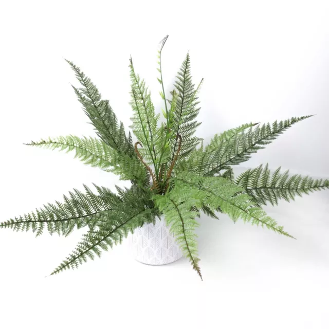 Big Size Fern Bush 53cmH Greenery Filler Artificial Faux Plant Home Party Decor