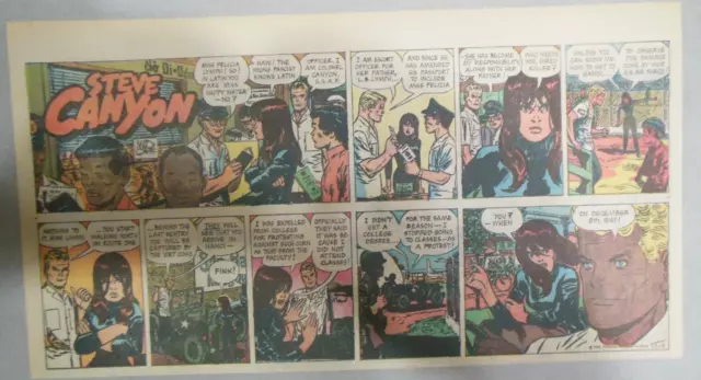 (25) "Steve Canyon" Sundays by Milton Caniff 1967 Near Complete Year Thirds