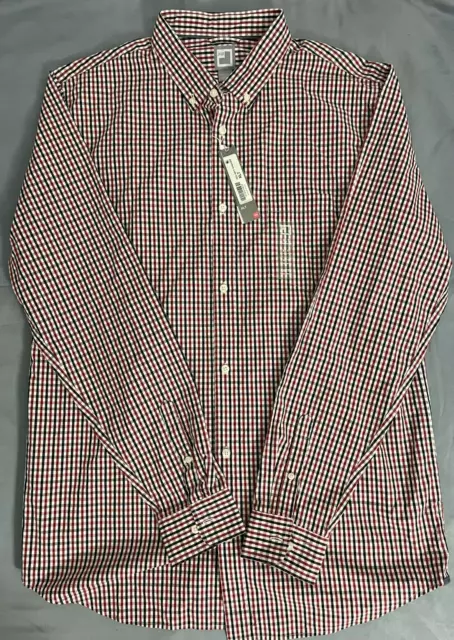 New With Tags JCP Men Shirt 80's 2-ply Long Sleeve Plaid XLT 2