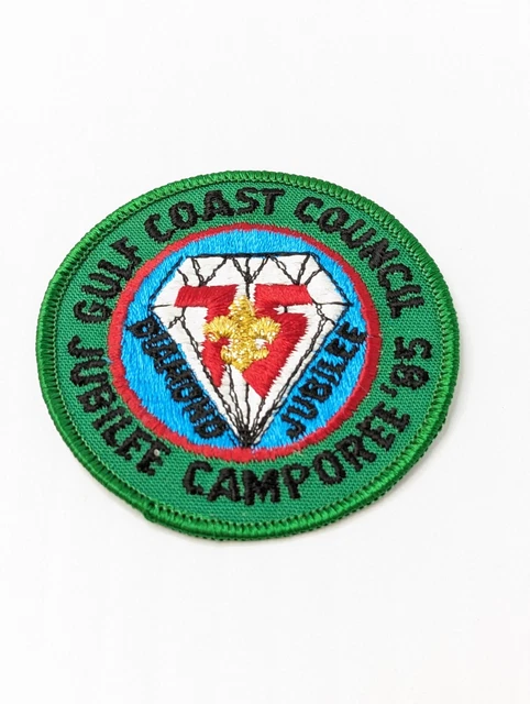 1985 Diamond Jubilee Camporee Gulf Coast Council Patch Boy Scouts BSA 1985 Diamond Jubilee Camporee Gulf Coast Council Patch Boy Scouts BSA