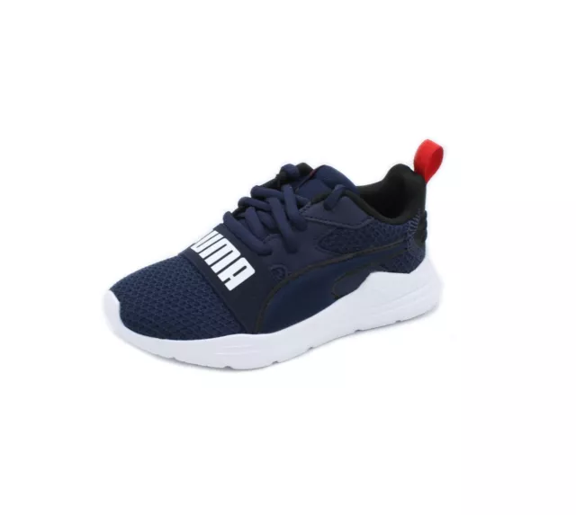 Puma sneakers da bambino in tela blu scarpe da ginnastica leggere bimbo Wired