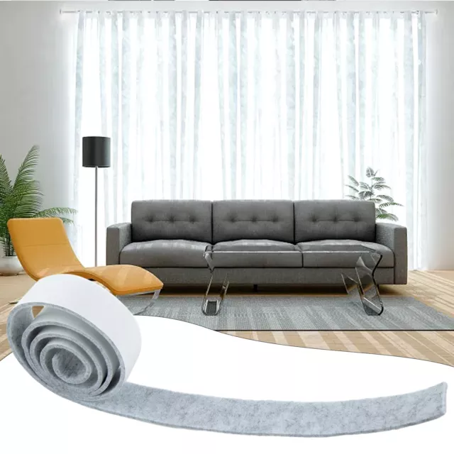 Heavy Duty Self Adhesive Felt Strip Protects Floors and Surfaces 1M Roll