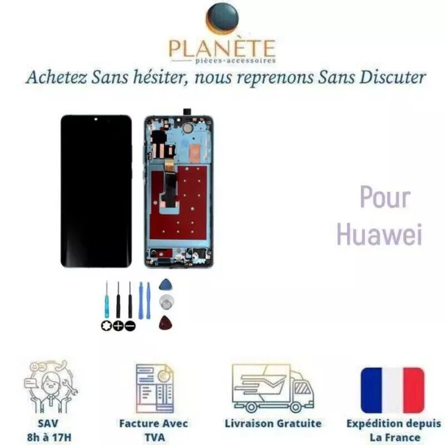 Original Ecran LCD Complet Bleu Sur Châssis Pour Huawei P30 Pro VOG-L29 VOG-L09