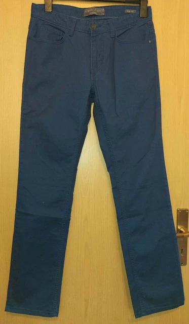 Jeans Homme Angelo Litrico Bleu - Taille L (correspond à 36/37) - Coupe Droite - Occasion Très Bon état (étiquette Abîmée)