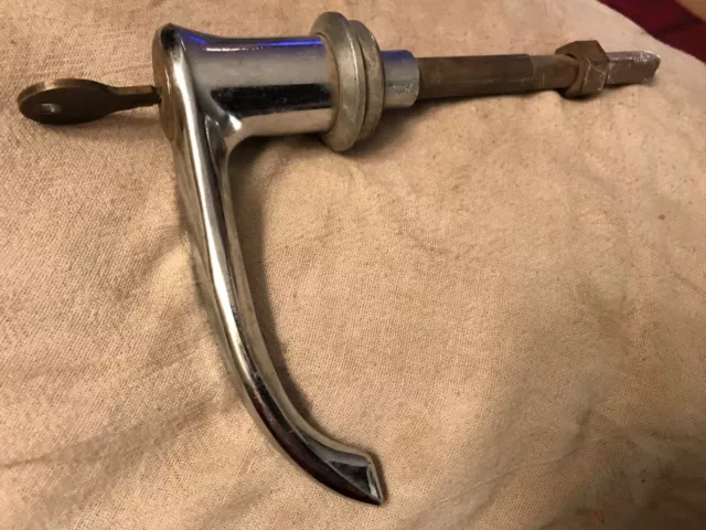 Exterior Door Trunk Deck Lid Handle 1930’s 1940’s With Key Mopar Ford GM Hudson?