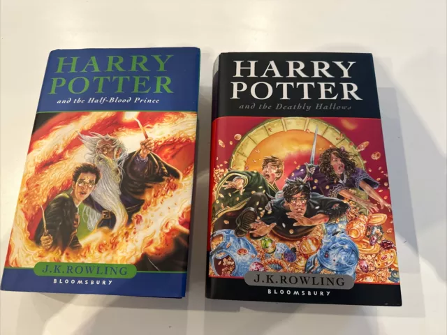 Lot 2 Harry Potter Half-Blood Prince Deathly Hallows Eo Anglais Bloomsbury Tbe