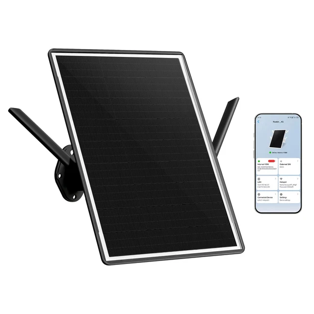 Solar Modems SOLAR 4G ROUTER LTE Cat.1 Modem 2.4Ghz WiFi6 Hotspot Outdoor Access ...
