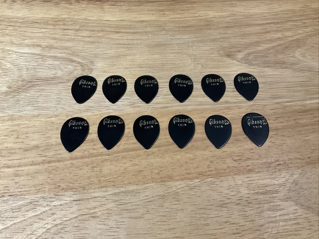 1970's Gibson Splash Picks - Very Rare -  NOS- Thin Gauge- Lot of 12 Picks