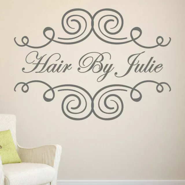 Hair Beauty Salon Wall Or Window Sticker Decal Personalised Bespoke Shop