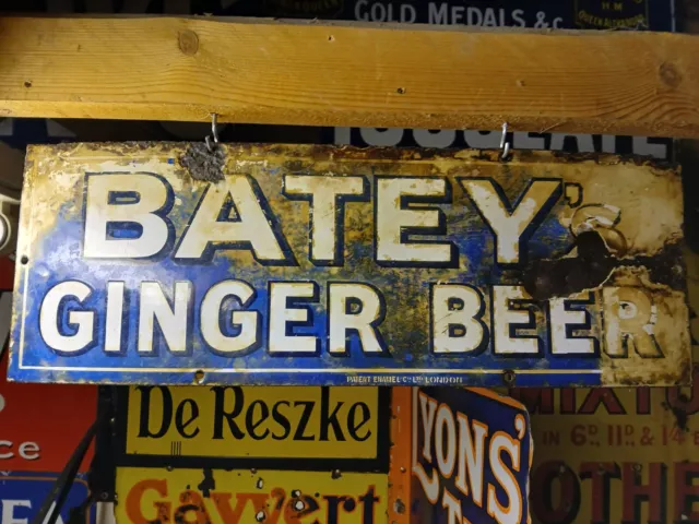 Rare Original Early 20th Century Enamel Advertising Sign.