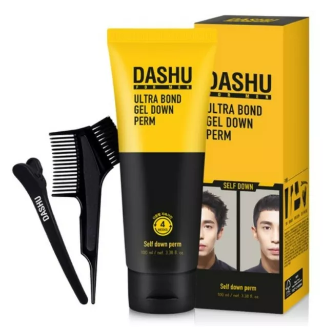Dashu for Men Premium Ultra Bond Gel Down Perm 100ml with Tools Made in Korea
