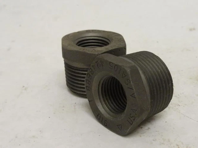 208553 New-No Box; Anvil 318906682 Lot-2; Malleable Iron Hex Bushing; 1 x 1/2NPT