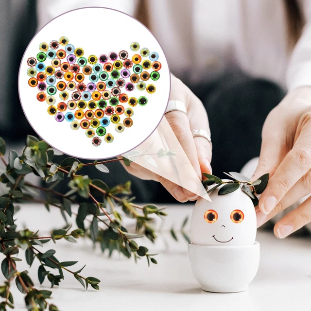 100 Pcs Glass Doll Eyes Artificial Eyes Colored Glass Glass Gems Eyeball 3