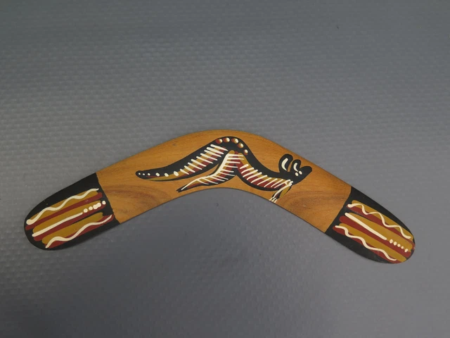 Australian Aboriginal Art Souvenir  Boomerang australische Bäume 26,2 cm L