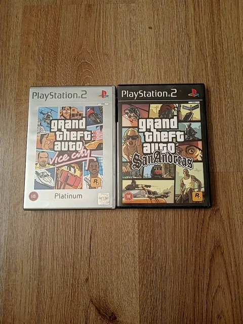 Lot De 2 Jeux PS2 : Grand Theft Auto San Andreas & Vice City Occasion - Bon état, Versions US
