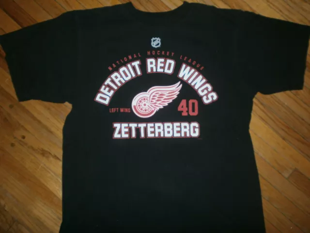 Detroit Red Wings Henrik Zetterberg Mens XL Short Sleeve T Shirt, Red  Reebok tee