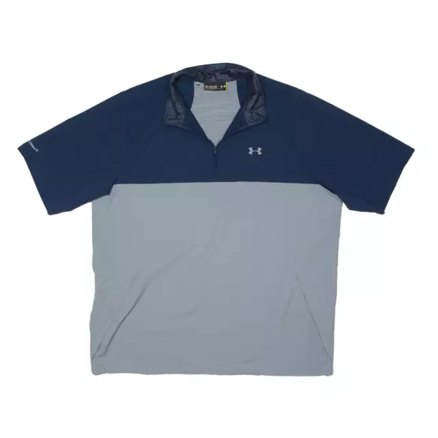 Giacca pullover UNDER ARMOUR manica corta 1/4 cerniera grigio uomo 2XL