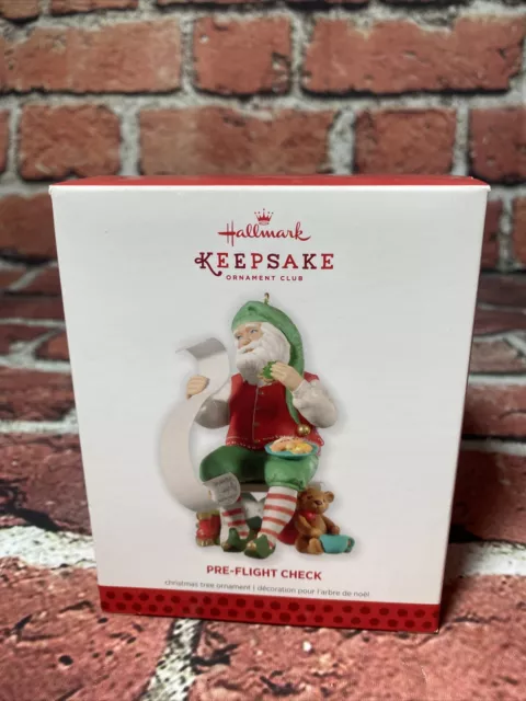 Hallmark Keepsake Christmas Ornament Club Ornament Pre-Flight Check 2013