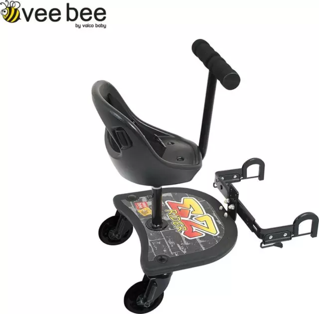 Veebee (Valco) EZ Rider Sit / Stand Skate Glider Board - Black