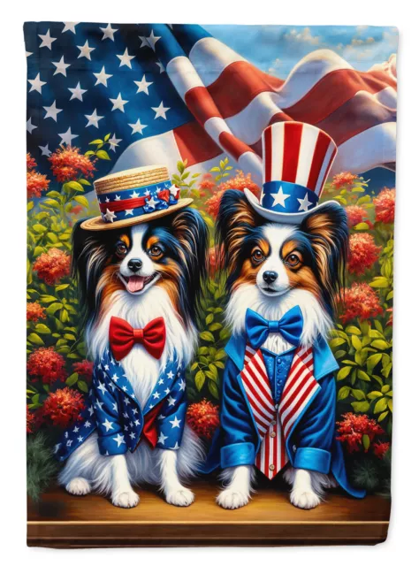 All American Patriotic USA Papillon Flag Canvas House Size DAC4280CHF