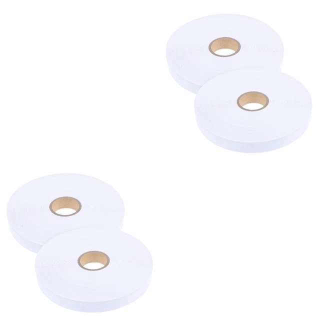 2 Rolls Leeres Etikett Hemdanhänger Aus Stoff Beschreibbare Kleidungsetiketten