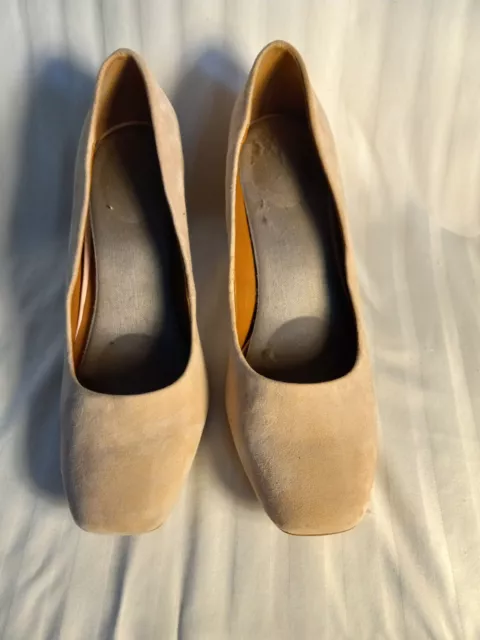 H By Halston Shoes  Women Beige Heels    6.5 Med Slip On