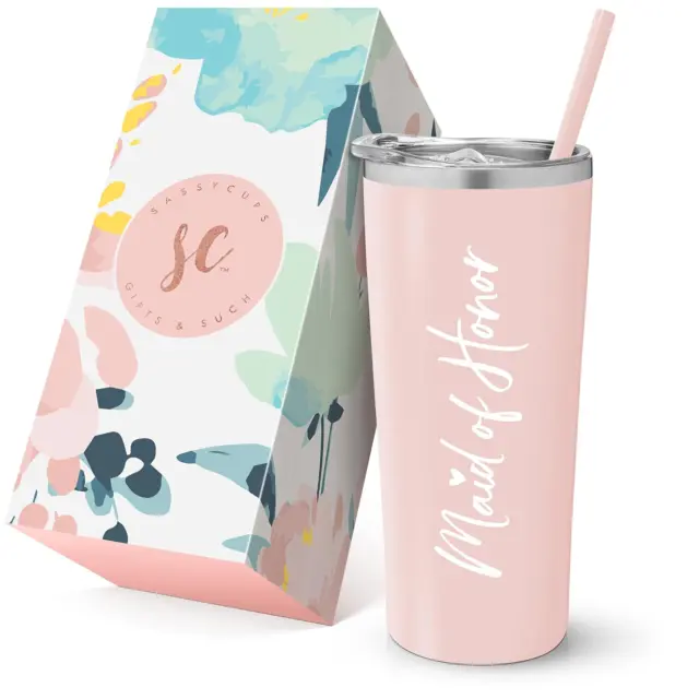 Maid of Honor Cup | Vacuum Insulated Stainless Steel Tumbler | Will You Be My