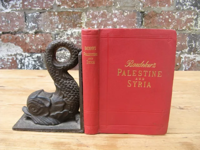 1906 Baedeker- Palestine and Syria antique