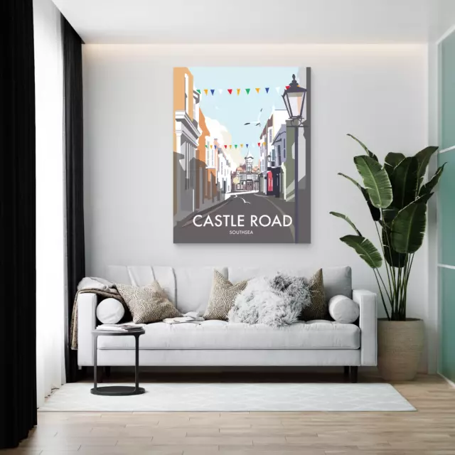 Castle Road, Southsea Art Print by Dave Thompson