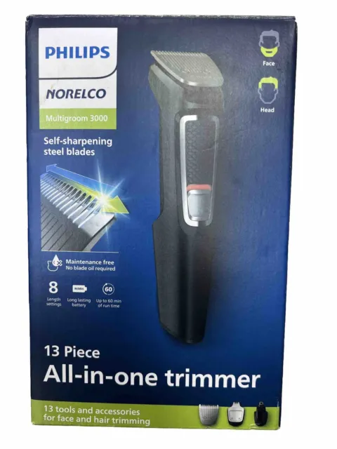 Philips Norelco Multi Groomer - 13 Piece Mens Grooming Kit For Beard, Face, Nose