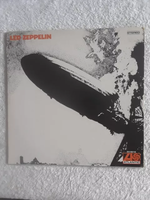 Led Zeppelin Self Titled OG 1969 Atlantic RARE Purple Tan Label Label Vinyl LP