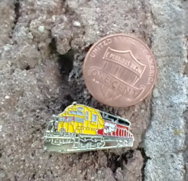 Santa Fe Diesel Engine Railway railroad rail road train Hat Pin Tie Tack