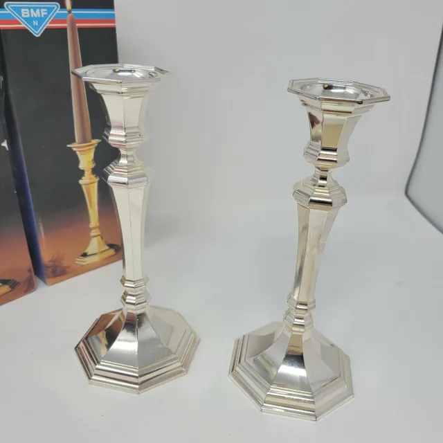 Rare Collector's BMF Silverplated Brass 37cm Candlestick-West Germany B2