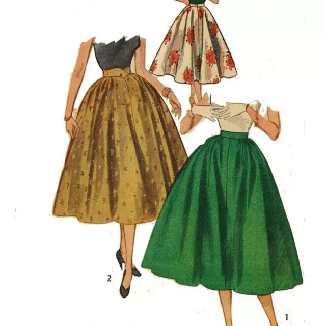 1950s Pattern, Full Circle Skirt, Swing, Rockabilly - Multi sizes