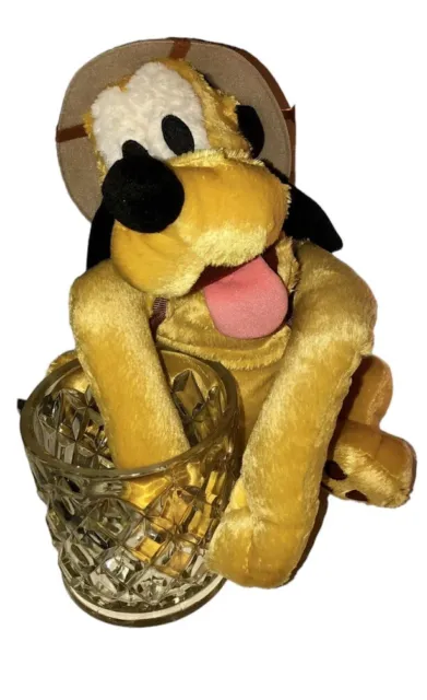 Walt Disney World Parks Safari Pluto Dog Plush Stuffed Animal Toy Animal Kingdom