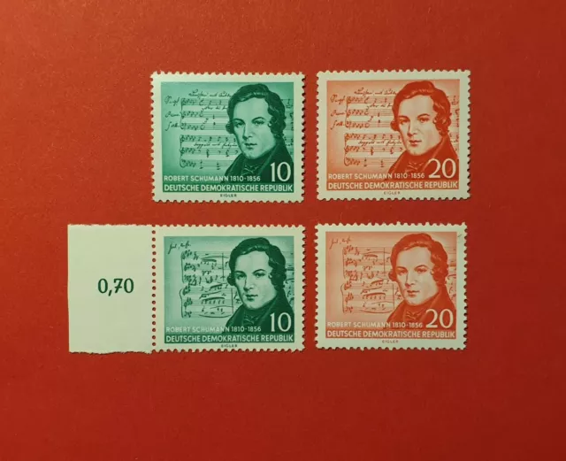 DDR 1956  - Kleines Lot aus 1956  - Kpl. postfrisch    H32