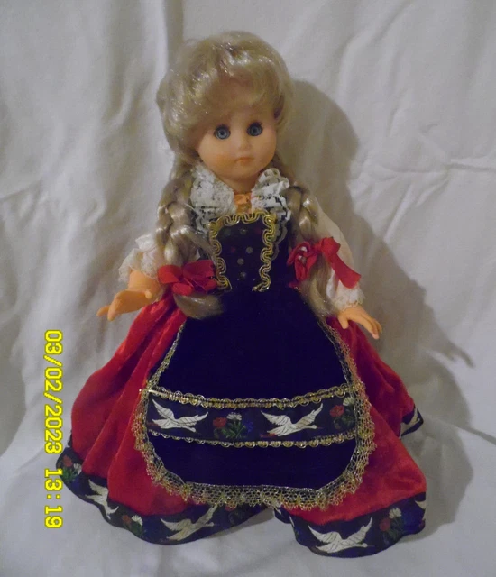 Ancienne poupee Coline Parisette petitcollin yeux verre riboulants 60 Cm