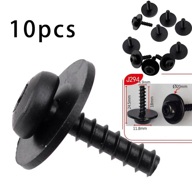 Lot De 10 Vis Torx Pour Ford Focus - Pour Boucliers Et Déflecteurs Sous Le Moteur