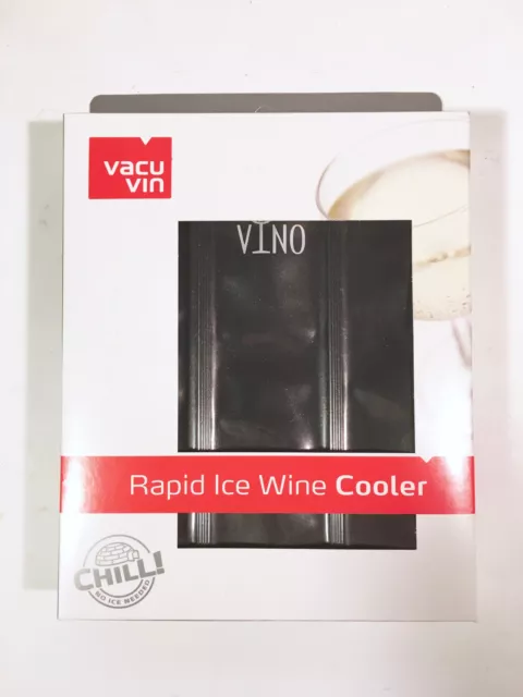 Vacu Vin, Rapid Ice, Wine chiller cooler - BLACK NIB NEW