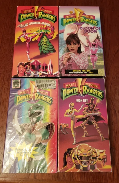 Power Rangers Bloom MIGHTY MORPHIN POWER Rangers , VHS Tapes, Clowning, Bloom, High Five ...