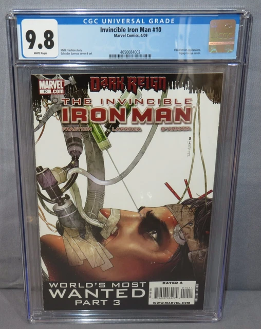 INVINCIBLE IRON MAN #10 (1st Rescue Armor Pepper Potts) CGC 9.8 NM/MT 2009