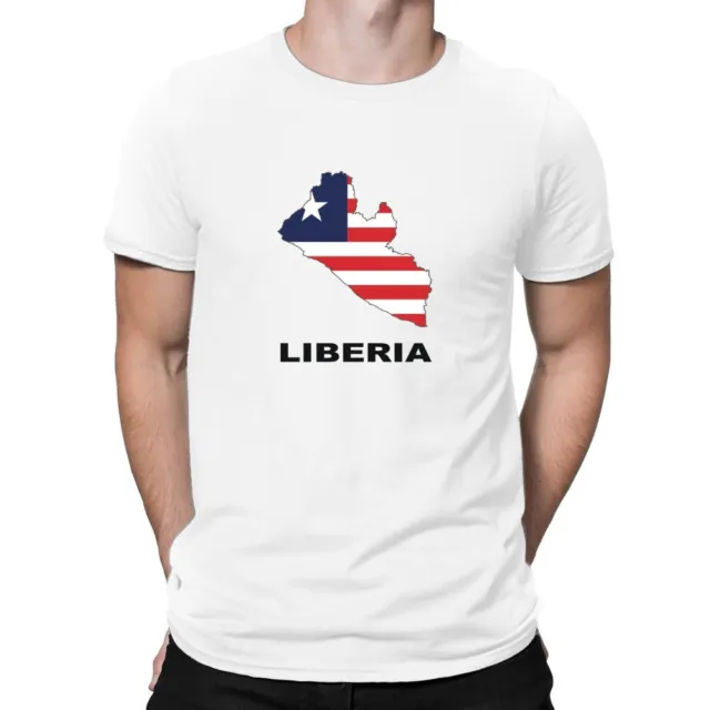 Liberia - Country Map Color T-Shirt