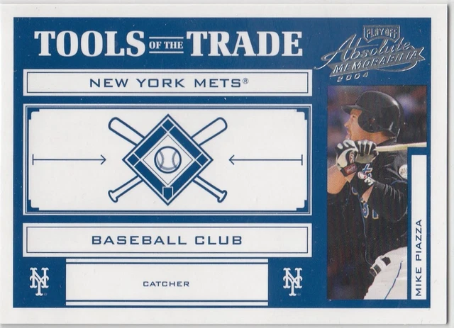 Mike Piazza /250 Absolute Tools Of The Trade Tott Blue Mets #101 2004 04 Playoff