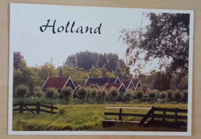 AK Postkarte Holland gelaufen mit Briefmarke