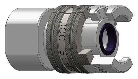 Dixon 4Pf6 Female To Thor Coupler,(F)Npt,1/2,Steel