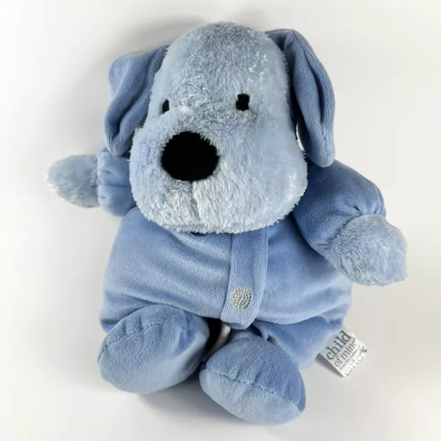 Carters Child of Mine Puppy Dog Musical Plush Pull Crib Blue Twinkle Star