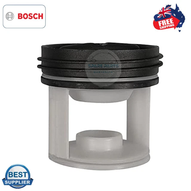 GENUINE BOSCH WASHING Machine Drain Pump Fluff Filter Wae18061Au Free
