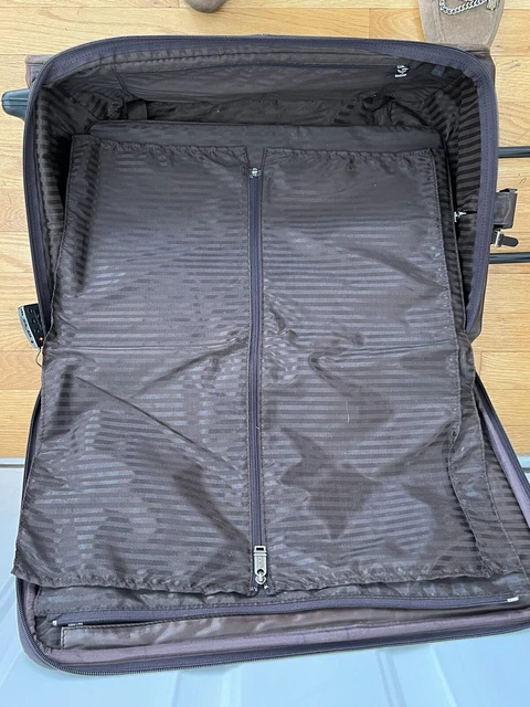 Tumi Alpha Brown Nappa Leather Two Wheeled 20" Carryon Luggage 9265Bn3 5