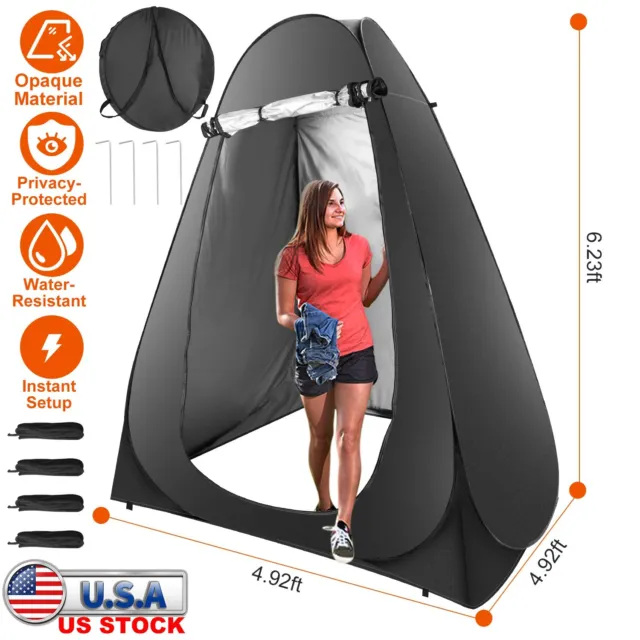 Pop Up Shower Tent Outdoor Changing Room Privacy Tent Camping Toilet Shelter NEW